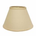Homeroots 12 in. Parchment Biege Empire Hardback Slanted Linen Lampshade - Uno Fitter 469956